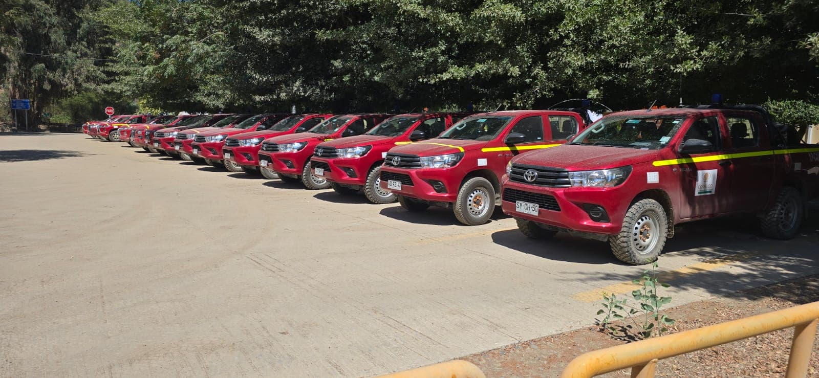 Flota de vehículos mineros